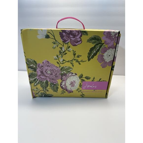 Joules Original Wellibob Pink Rubber Boot's Women's Size 10 New With Box - Picture 2 of 12